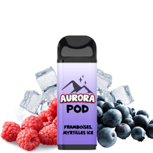 Charger l'image dans la galerie, Kit Aurora Pod 7000 Puffs - Framboise Myrtille Ice - Grossiste de Cigarettes Électroniques, E-liquides Maroc
