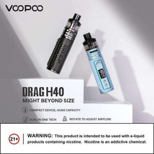Charger l'image dans la galerie, Kit Voopoo - Drag H40 - Grossiste de Cigarettes Électroniques, E-liquides Maroc