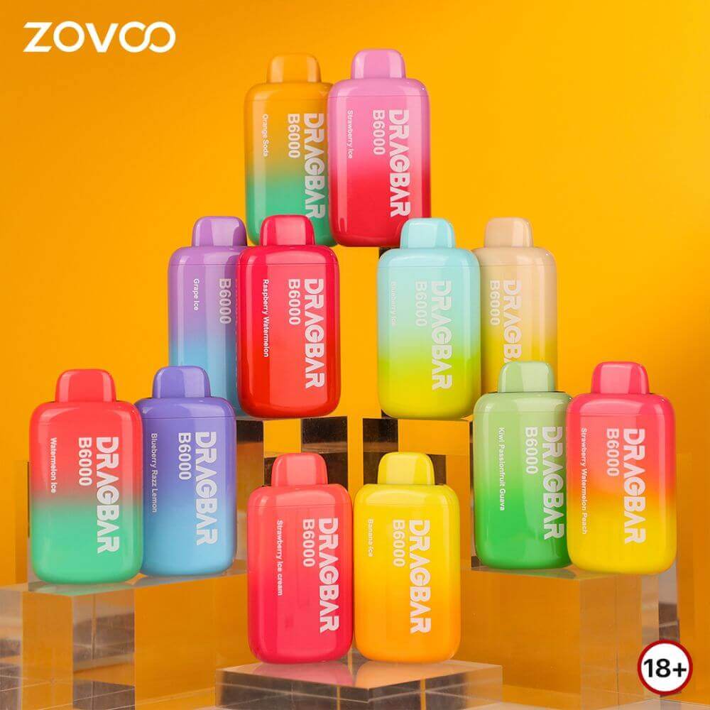 E-cigarette jetable - Drag Bar B6000 Puff (5%/ml) - Grossiste de Cigarettes Électroniques, E-liquides Maroc
