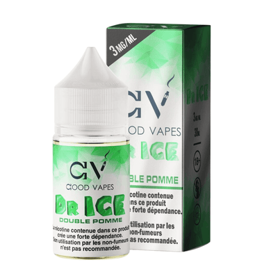 Good Vapes - Dr Ice - Double Pommes 30ml - Grossiste de Cigarettes Électroniques, E-liquides Maroc