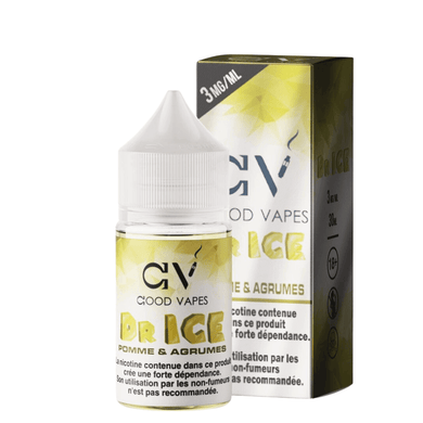 Good Vapes - Dr Ice Salt - Pomme & Agrumes 30ml - Grossiste de Cigarettes Électroniques, E-liquides Maroc