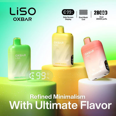 E-Cigarette Jetable - Oxbar Liso 28k puffs - Grossiste de Cigarettes Électroniques, E-liquides Maroc