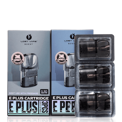 Cartouche Lost vape E Plus (3pcs/pack） - Grossiste de Cigarettes Électroniques, E-liquides Maroc