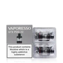 Charger l&#39;image dans la galerie, Cartouche - Vaporesso GTX POD 22-N 3.5 ml - 2pcs - Grossiste de Cigarettes Électroniques, E-liquides Maroc
