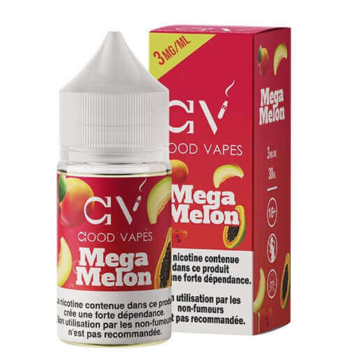 Good Vapes Salt - Mega Melon 30ml - Grossiste de Cigarettes Électroniques, E-liquides Maroc