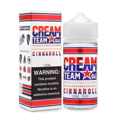 Cream Team - Cinnaroll 100ml - Grossiste de Cigarettes Électroniques, E-liquides Maroc