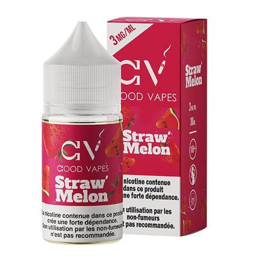 Good Vapes - Straw' Melon 30ml - Grossiste de Cigarettes Électroniques, E-liquides Maroc