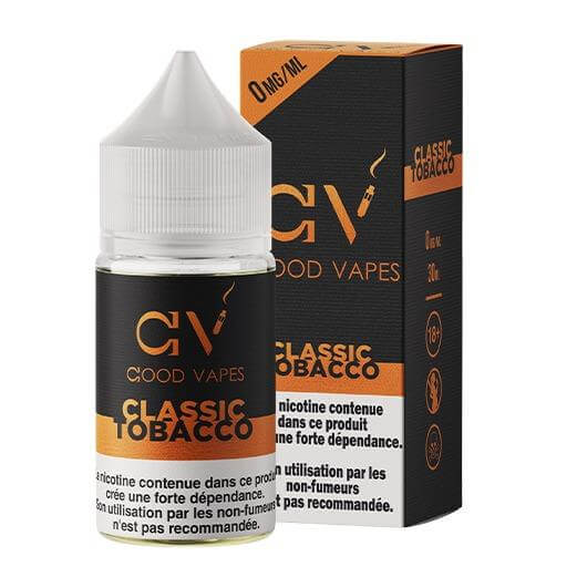 Good Vapes - Classic Tobacco 30ml - Grossiste de Cigarettes Électroniques, E-liquides Maroc