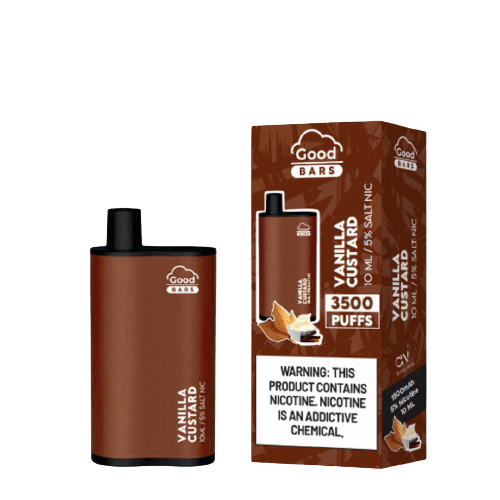E-cigarette jetable - GOOD BARS 3500Puff (5%/ml) - Vanilla Custard